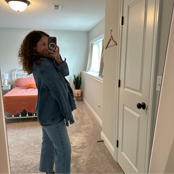 DG2 Diane Gilman Blue Denim Star Jean Jacket 2X - Picture 3 of 12